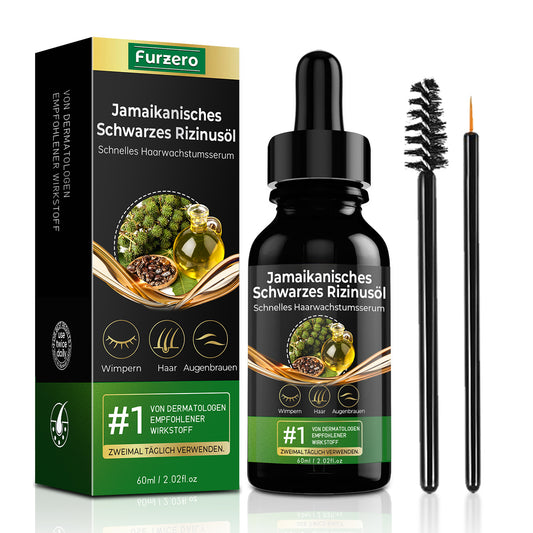 Furzero™ Jamaikanisches Schwarzes Rizinusöl Schnelles Haarwachstumsserum