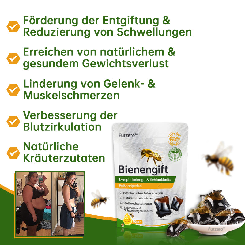 🐝🐝🐝Furzero™ Bienengift Lymphdrainage & Schlankheits-Fußbadperle -  Von NIH-Experten empfohlen