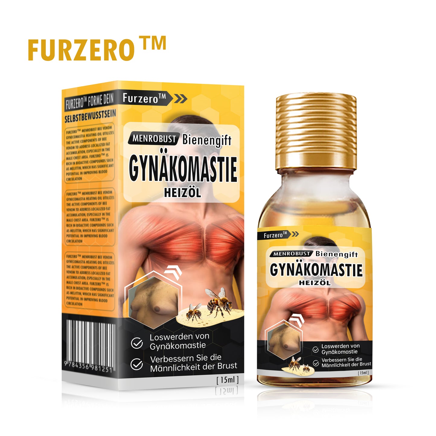 Furzero™ MenRobust Bienengift Gynäkomastie Heizöl