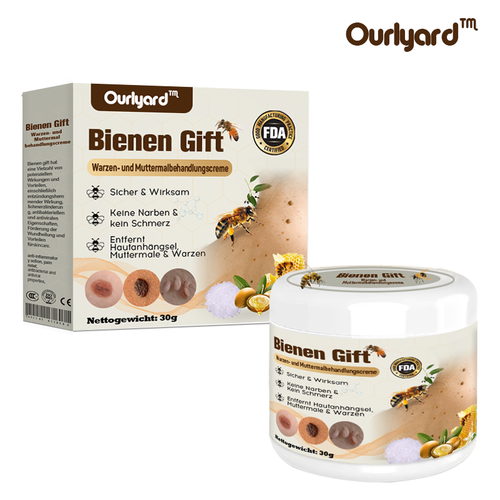 🐝Ourlyard™ Bienen Gift Warzen- und Muttermalbehandlungscreme