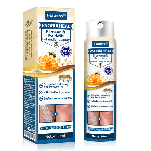 🔥🐝Furzero™ PsoriaHeal Bienengift Psoriasis Behandlungsspray Plus (für alle Hauterkrankungen geeignet)