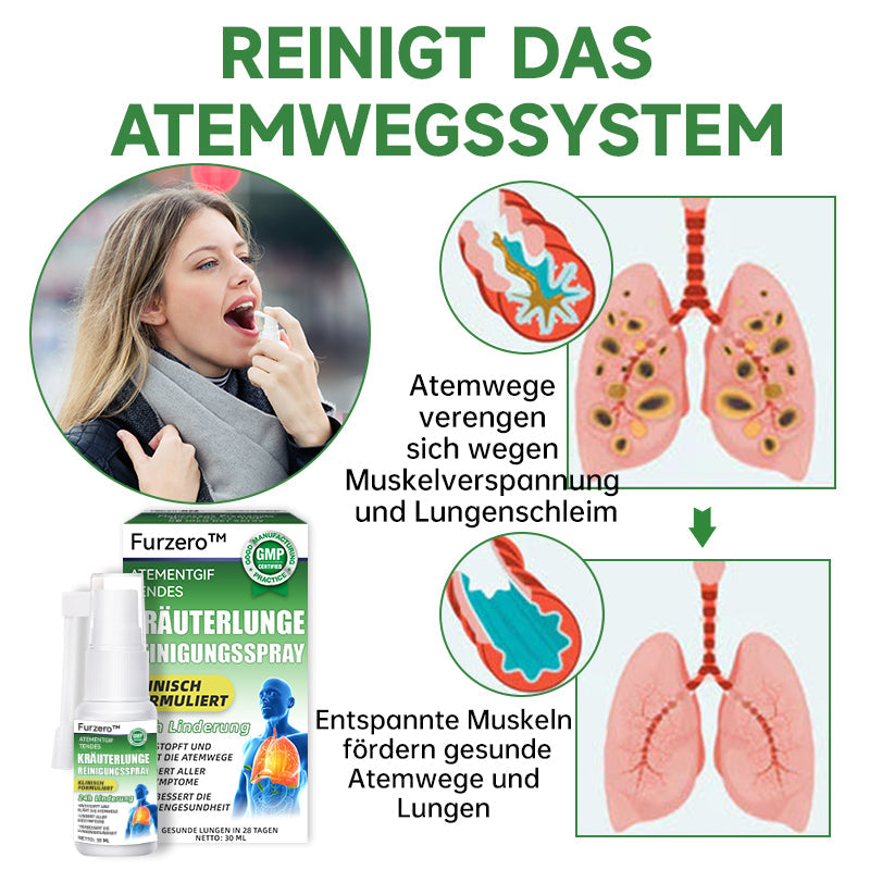 Furzero™️ Atementgiftendes Kräuterlungenreinigungsspray Plus