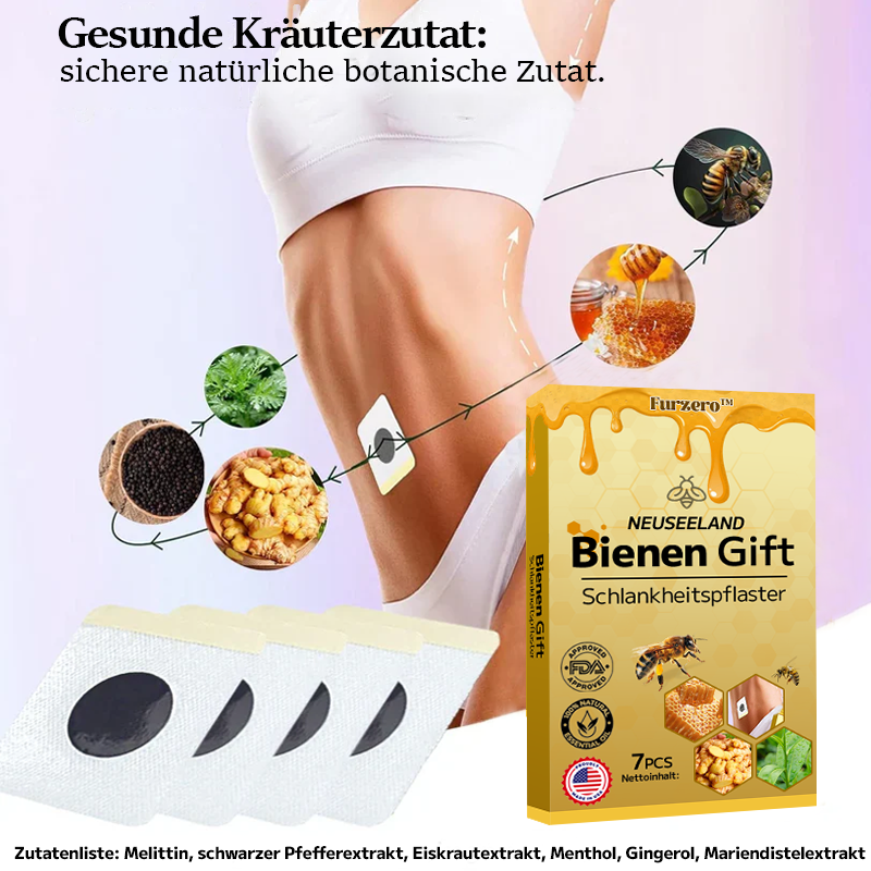 👨‍⚕️🐝Furzero™ Neuseeland Bienen Gift Schlankheitspflaster (geeignet für alle Personen)