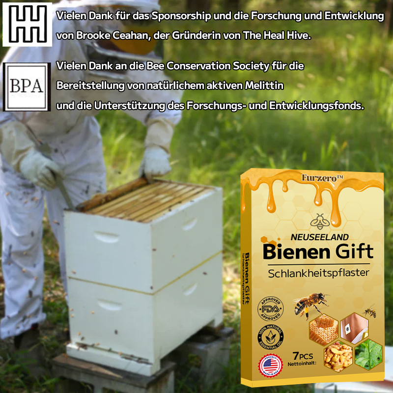 👨‍⚕️🐝Furzero™ Neuseeland Bienen Gift Schlankheitspflaster (geeignet für alle Personen)