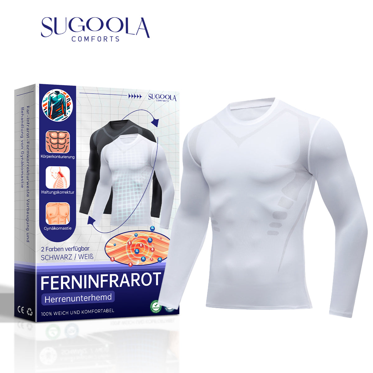 💪🏻Sugoola™ Ferninfrarot Turmalin Magnetic Herren-Unterhemd