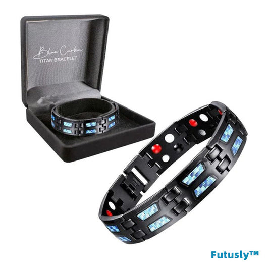 Futusly™ Blaues Titan Karbon Armband