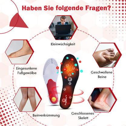 Sugoola™ Höhenverstärkung Ferninfrarot-Titan-Ionen Fußgewölbe-Korrektur Einlegesohlen