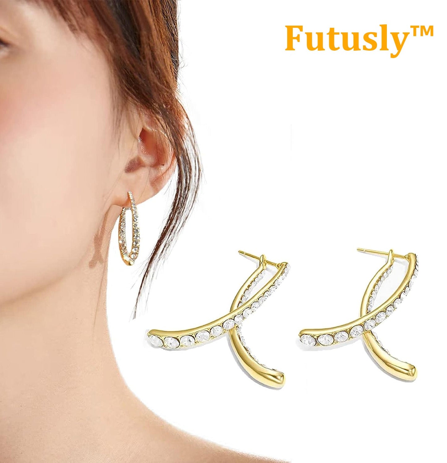 Futusly™ Elegante Lymphmagnet Ohrhaken