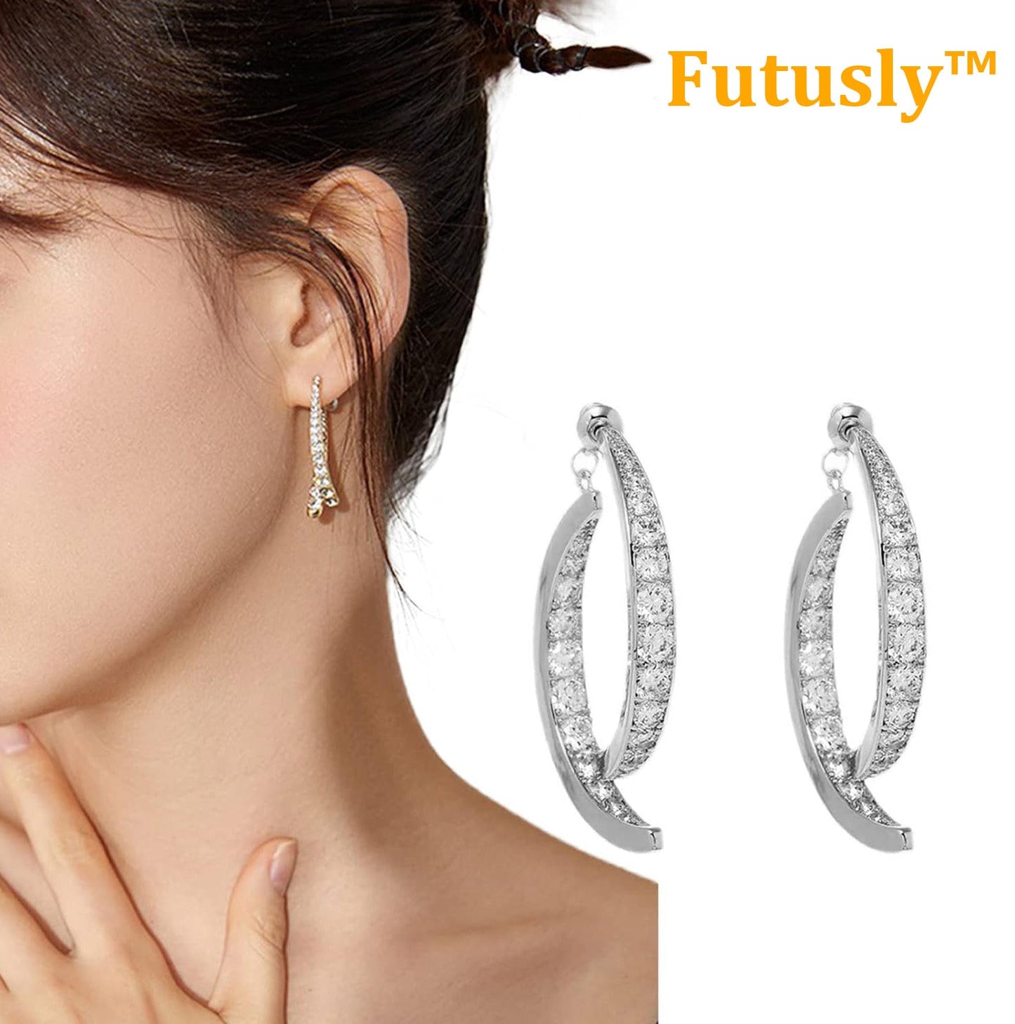 Futusly™ Elegante Lymphmagnet Ohrhaken