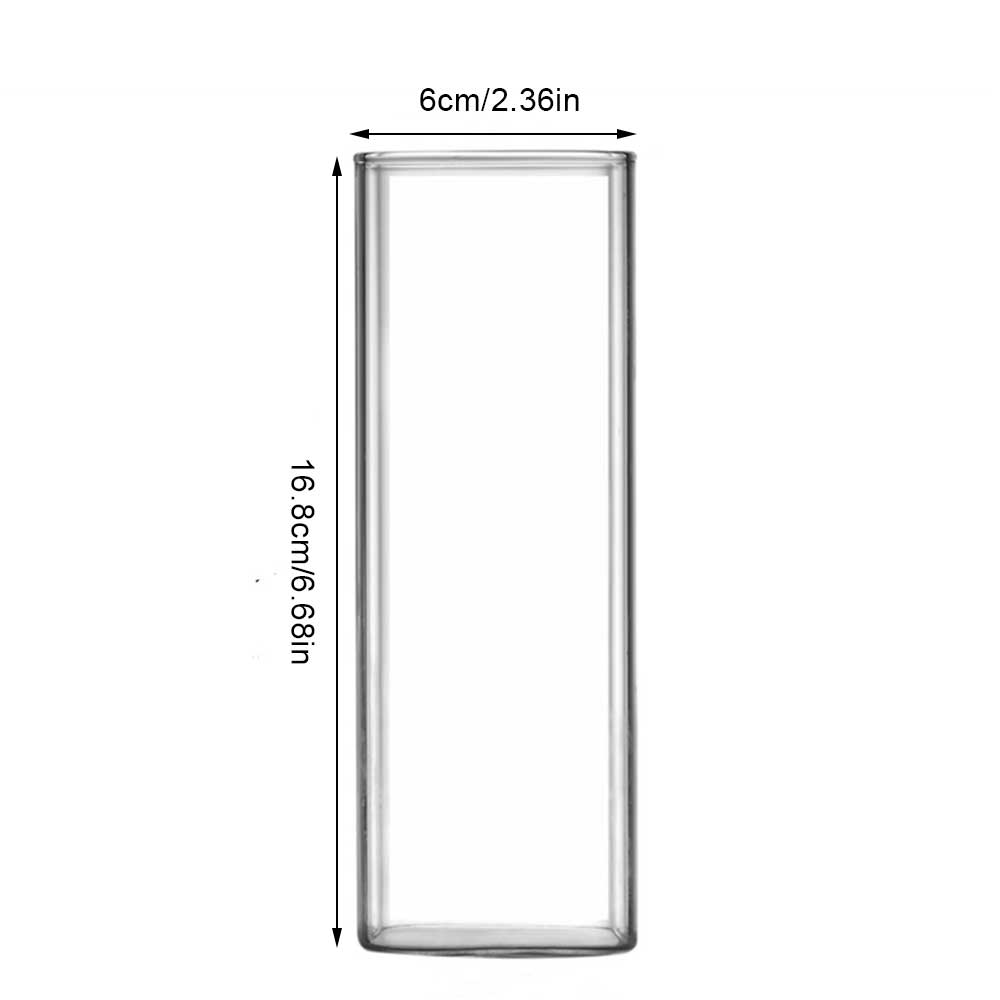 Quadratischer einfacher Glasbecher Transparentes Kaltgetränk Großes Fassungsvermögen Milch Saft Tee Getränk Wasser Mousse Becher Wein Glas Bier Kaffeebecher